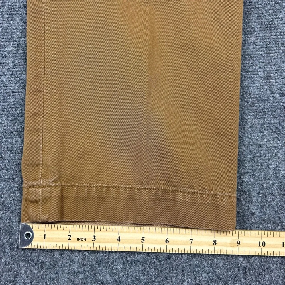 Polo Ralph Lauren Chino Pants Mens 38x30 Tan Classic Cotton Twill Straight Flat
